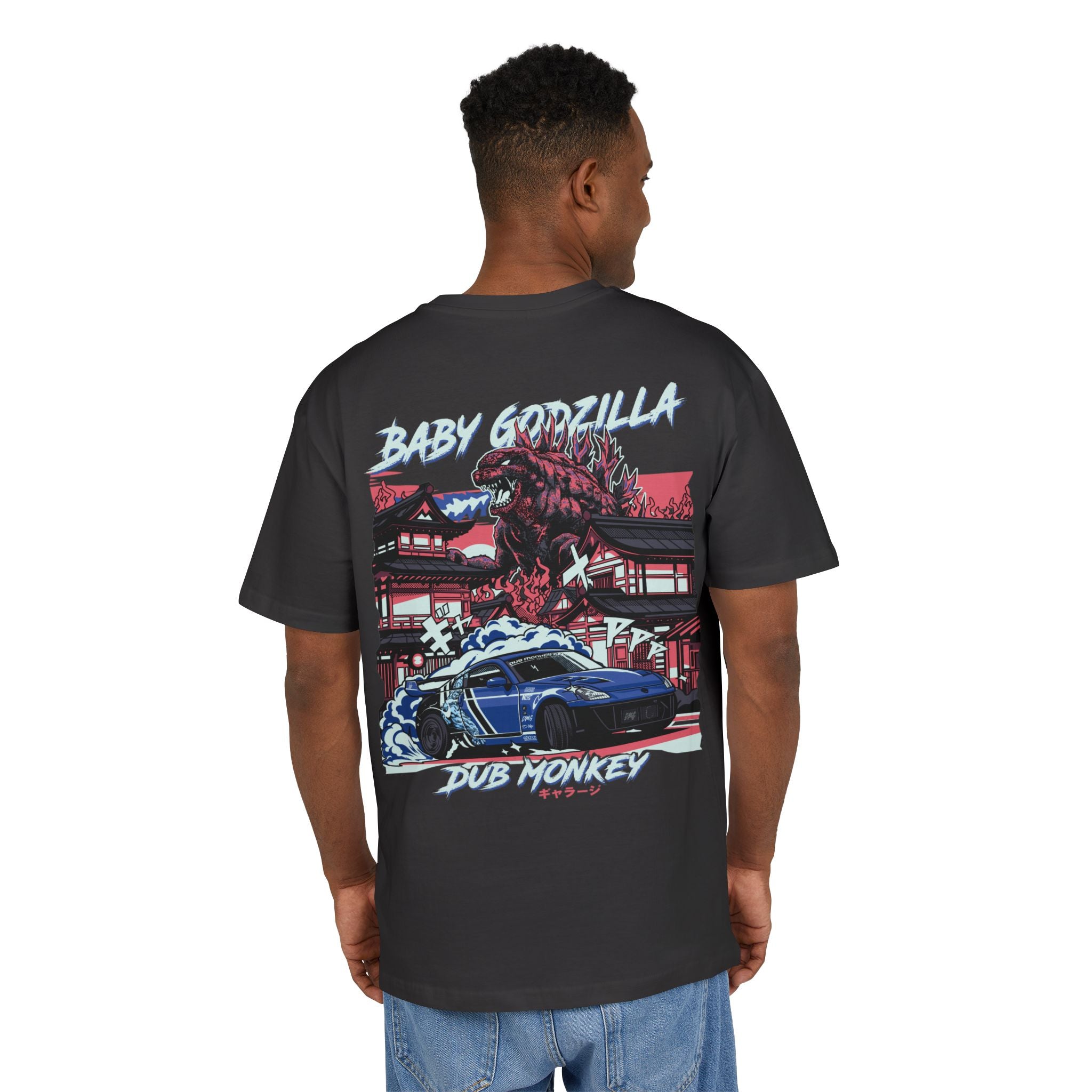 GODZILLA RAMPAGE OVERSIZED-TEE – Dub Monkey Garage